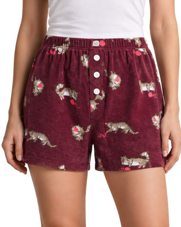 AMERICAN EAGLE Women All Over Cat Print Pyjama Short