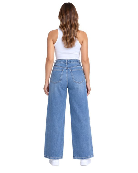 NEXT Women Wide Leg High Rise Jeans