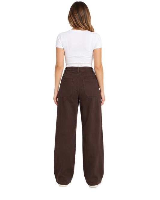 SANCTUARY Women Utility-Inspired Panel Detailing Pant