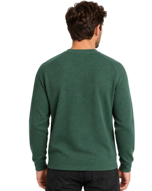 CK CALVIN KLEIN Men Waffle Pattern T-Shirt