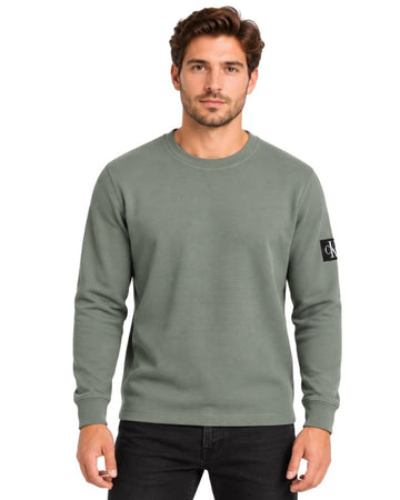 CK CALVIN KLEIN Men Soft Textured Waffle T-Shirt