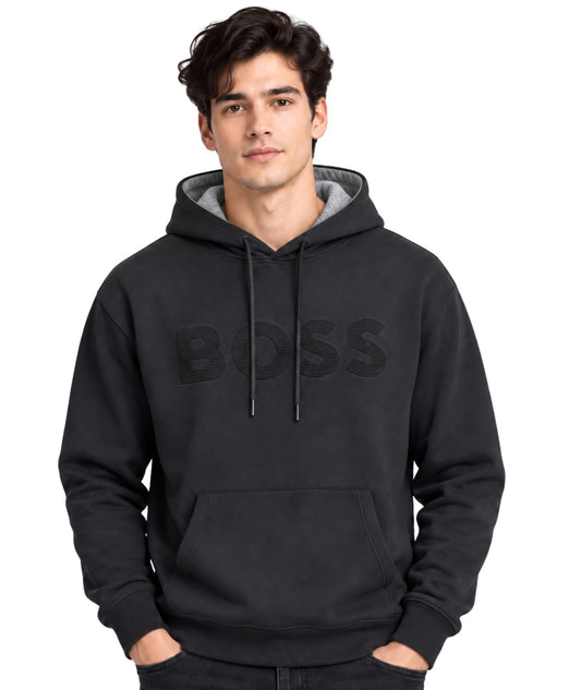 BOSS Men Logo Print Hoodie