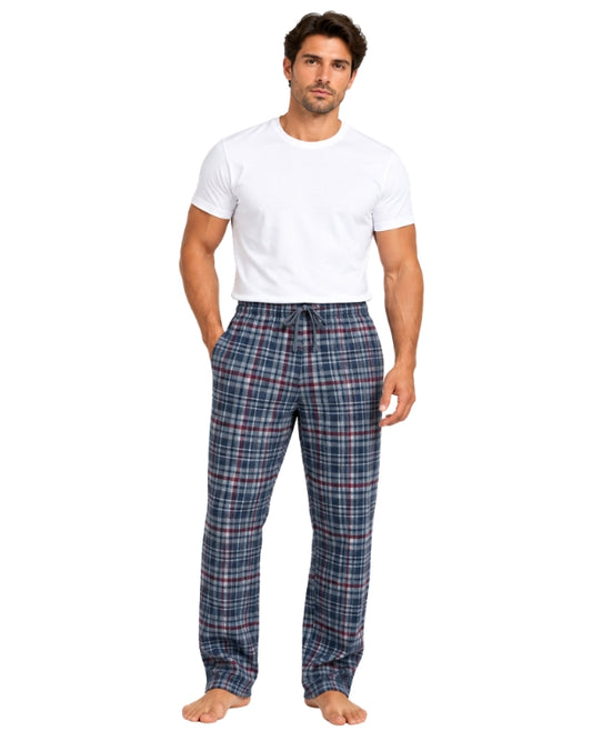REAL ESSENTAILS Men Plaid Pajama Pant