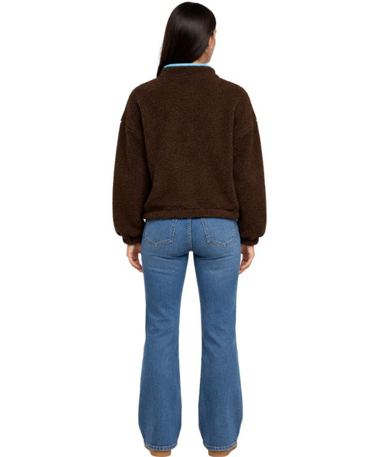 AMERICAN EAGLE Women Sherpa Fleece Texture T-Shirt