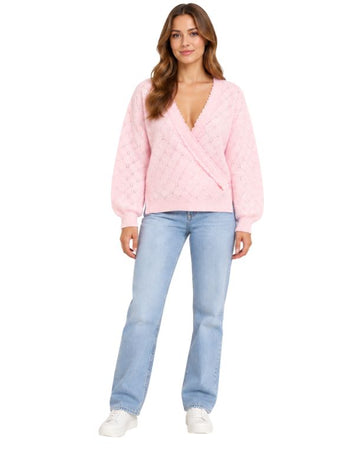 AND NOW THIS Women Wrap Sweater