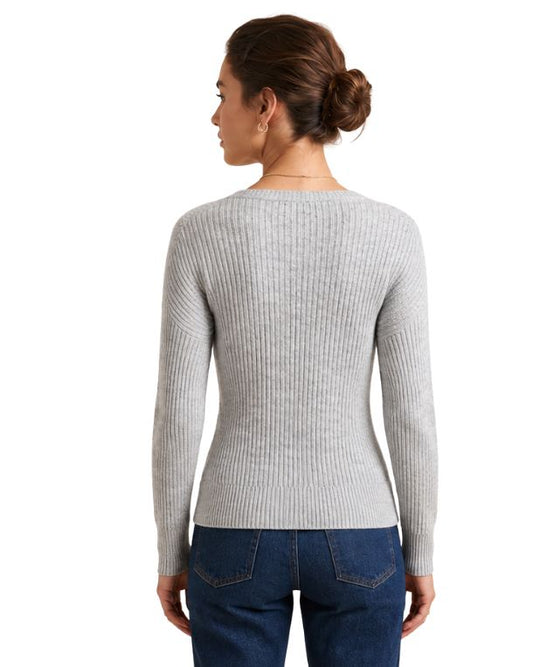 Women Ribbed Knit Sweater