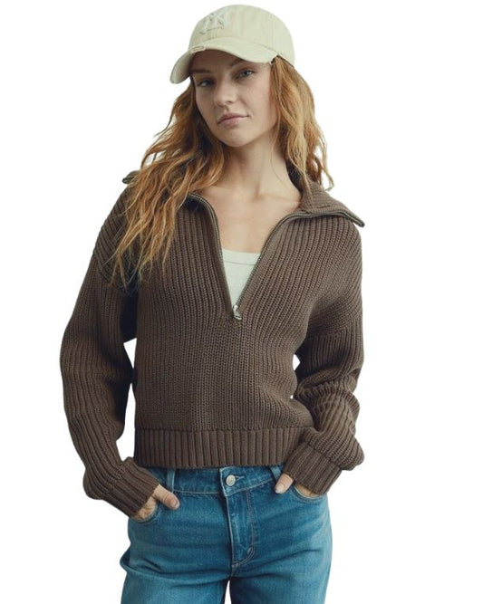 AMERICAN EAGLE Women Ribbed Knit Sweater