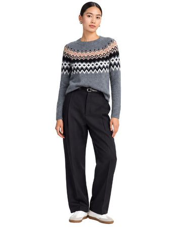 BLOOMINGDALE'S Women air Isle Geometric Pattern T-Shirt