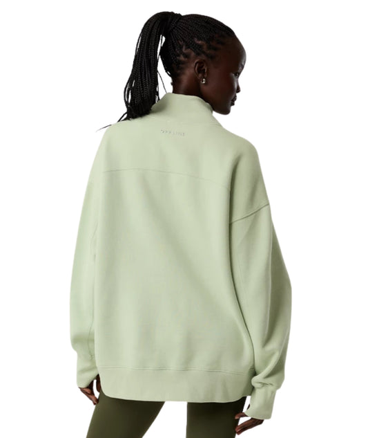 AMERICAN EAGLE Women Cloud Fleece Oversized Mockneck Sweatshirt