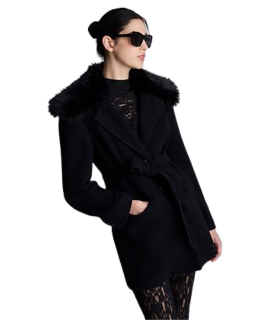 KENNETH COLE Women Fur Neck Jacket