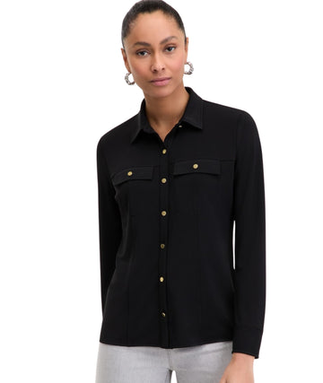 INC INTERNATIONAL CONCEPTS Women Knit Utility Shirt