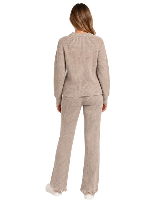 JENNYFER Women Textured Knit Two-Piece Set
