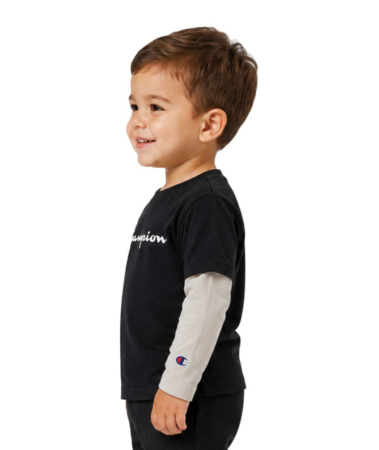 CHAMPION Baby Boys Designed Sleeves T-Shirt
