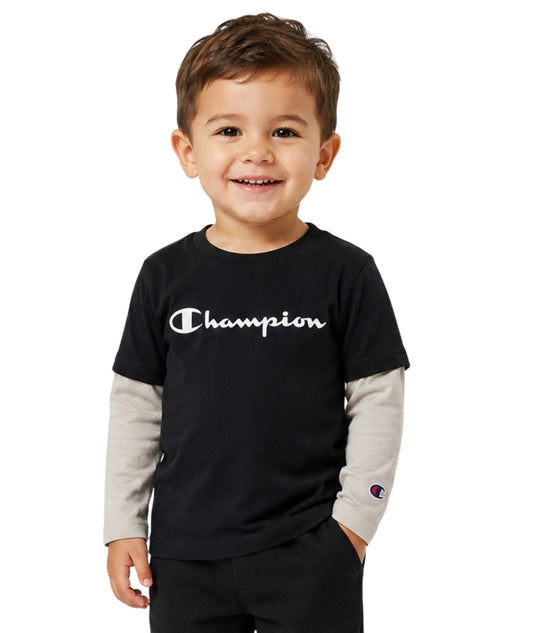 CHAMPION Baby Boys Designed Sleeves T-Shirt