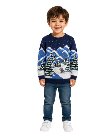 HOLIDAY LANE Boys Mountain Landscape Pattern T-Shirt