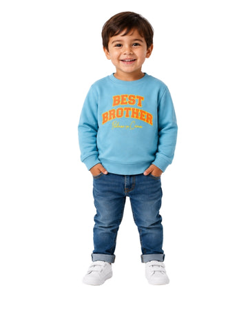 KIABI Boys Best Brother Front Graphic T-Shirt