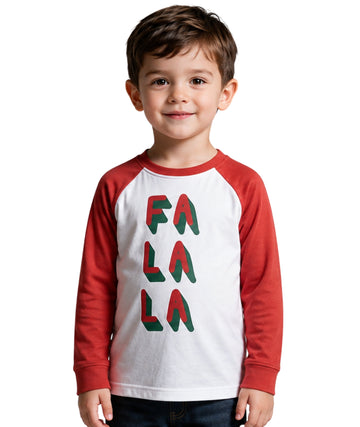HOPE & WONDER Kids Boys “Fa La La” Front Graphic T-Shirt