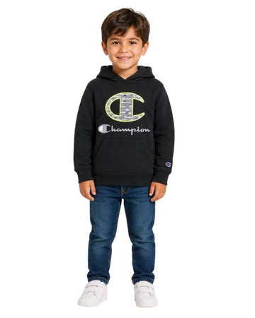 CHAMPION Boys  Patterned Logo Hoodie