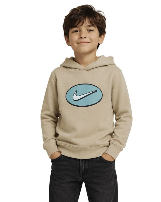 NIKE Boys Swoosh Logo Detail Hoodie