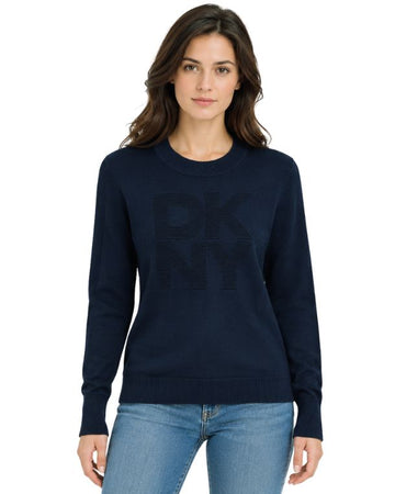 DKNY Women Tonal Raised Logo T-Shirt