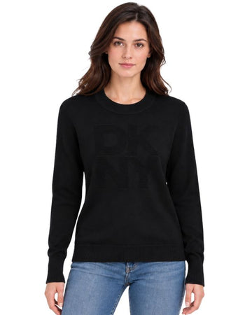 DKNY Women Tonal Raised T-Shirt