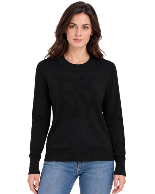 DKNY Women Tonal Raised T-Shirt