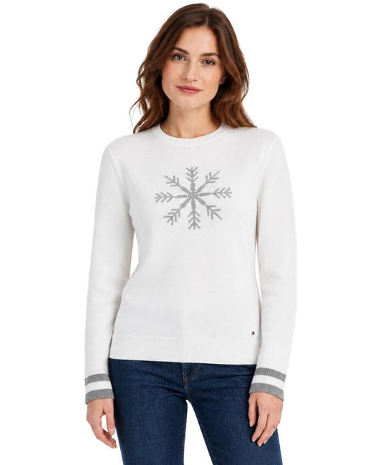 TOMMY HILFIGER Women Snowflake Graphic T-Shirt
