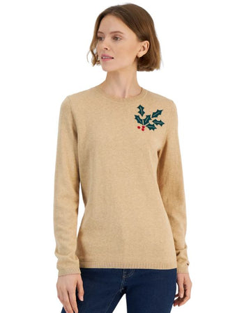 TOMMY HILFIGER Women  Leaf Graphic  Sweater