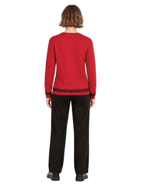 TOMMY HILFIGER Women Diamond Pattern Sweater