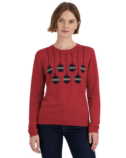TOMMY HILFIGER Women Hanging Ornament Graphic T-Shirt