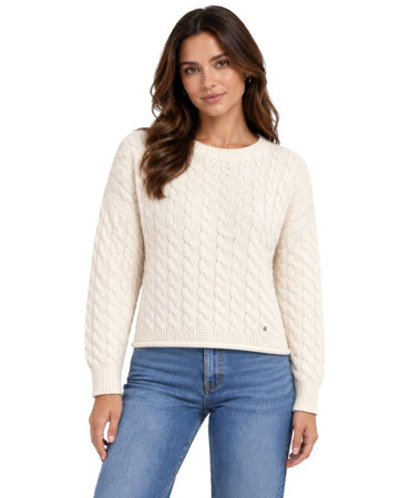 DKNY Women Cabel Knit Cozy Sweater