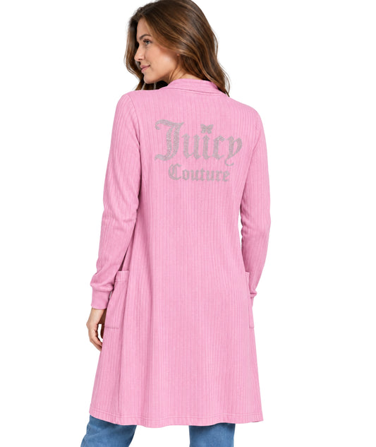 JUICY COUTURE Women Feminine Ribbed Cardigan
