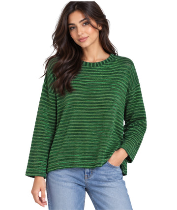 ENCUENTRO Women Mesh Stripe T-Shirt