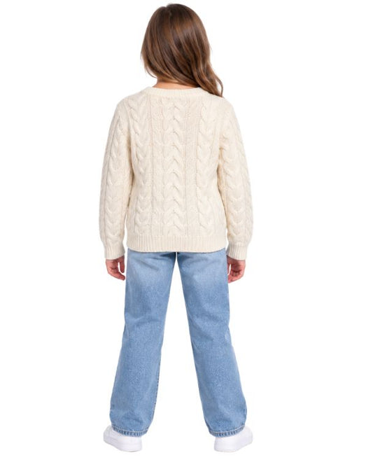 VERO MODA Girls Festive Snowman Sweater