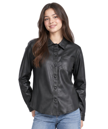 GB GIRLS Kids Girls Leather Shirt