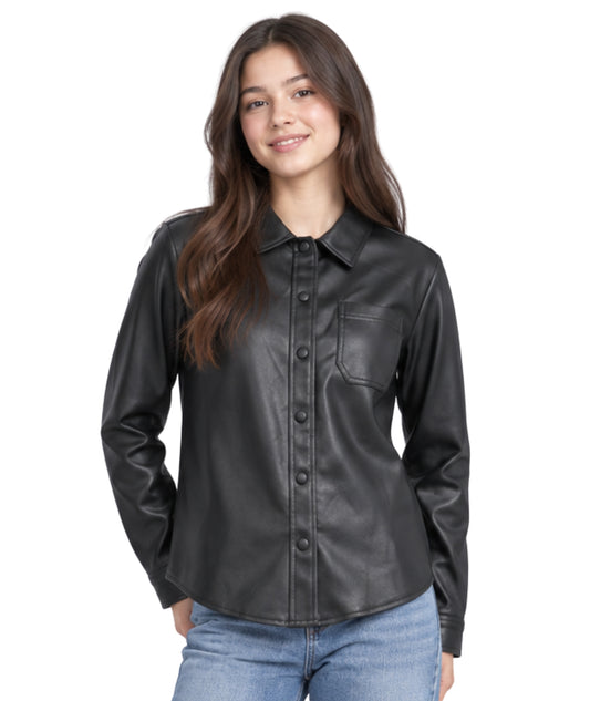 GB GIRLS Kids Girls Leather Shirt