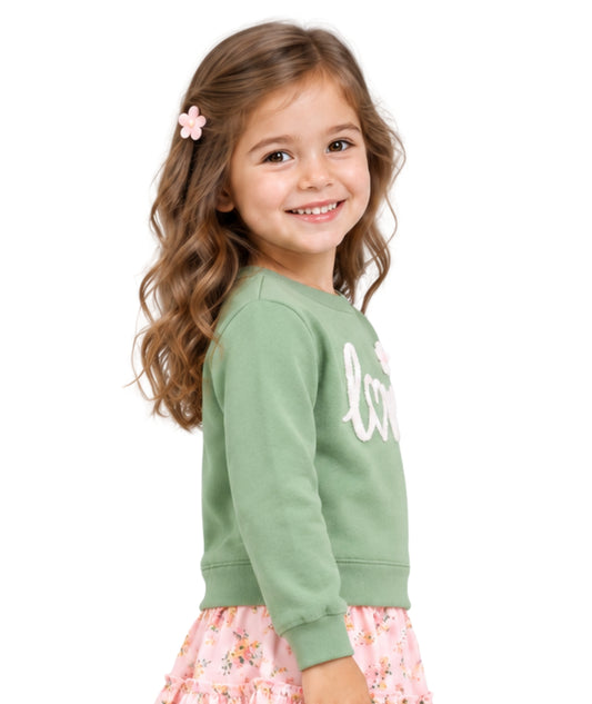 LILT Kids Girls Soft Long Sleeve T-Shirt