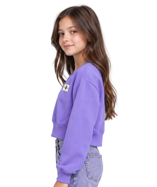 Kids Girls V Neck Sweater
