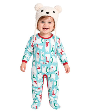 NORTH POLE Baby Boys Polar Bear Overall
