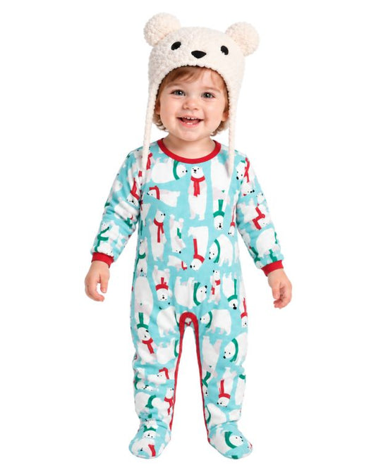 NORTH POLE Baby Boys Polar Bear Overall