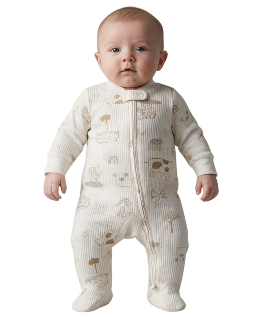 CARTER'S Baby Boys Animal Print Jumpsuit
