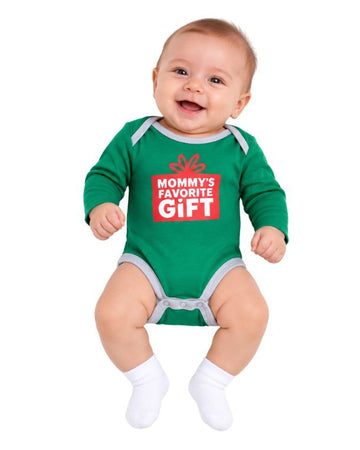 OKIE DOKIE Baby Boys Mommy's Favorite Gift Bodysuit