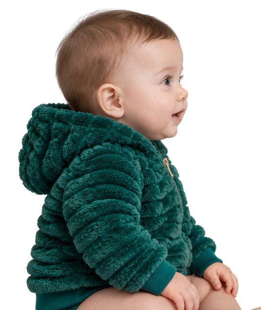 TAHARI Baby Girls Fur Jacket