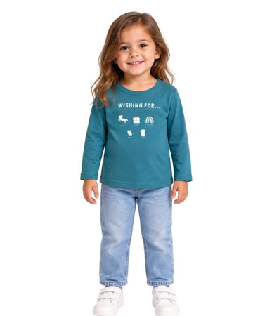 OKIE DOKIE Baby Girls Wishing For T-Shirt