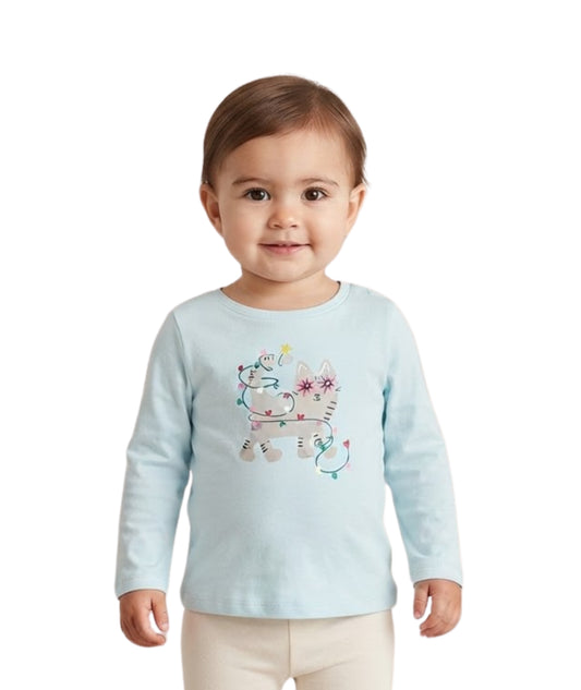 OKIE DOKIE Baby Girls Soft Long Sleeve T-Shirt
