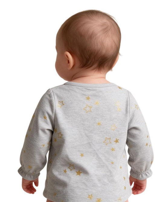 OKIE DOKIE Baby Girls Star Gold T-Shirt