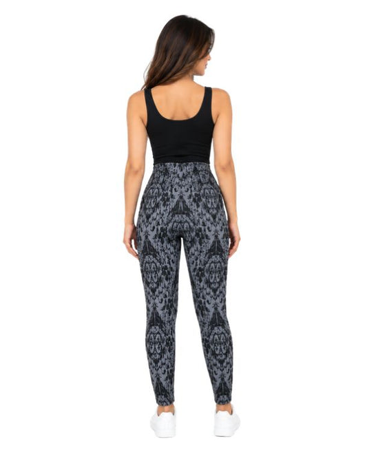 ENCUENTRO Women Abstract Damask Printed Legging