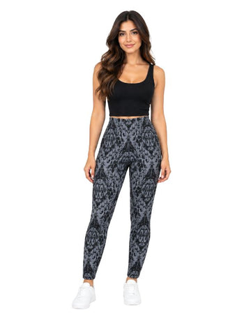 ENCUENTRO Women Abstract Damask Printed Legging