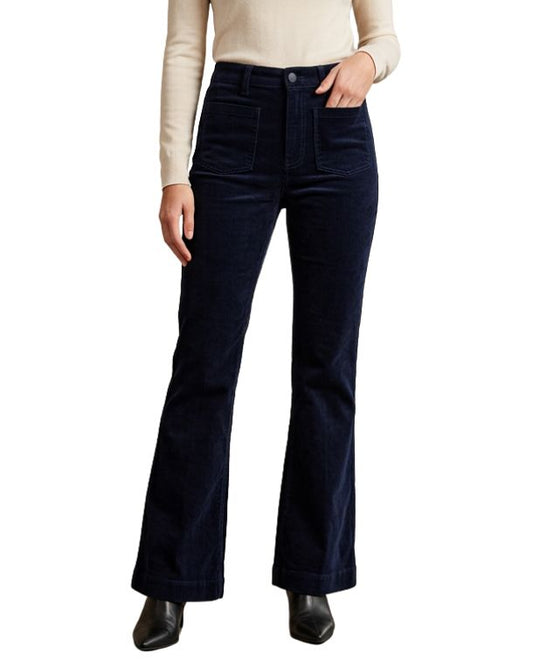 ENCUENTRO Women Ribbed Flare Pant