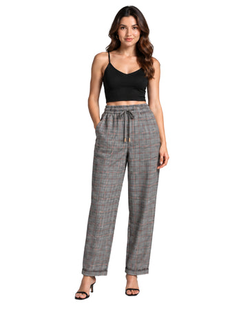 ENCUENTRO Women Plaid Pant